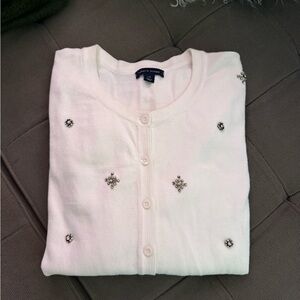 Tommy Hilfiger Cream Long Sleeve Top